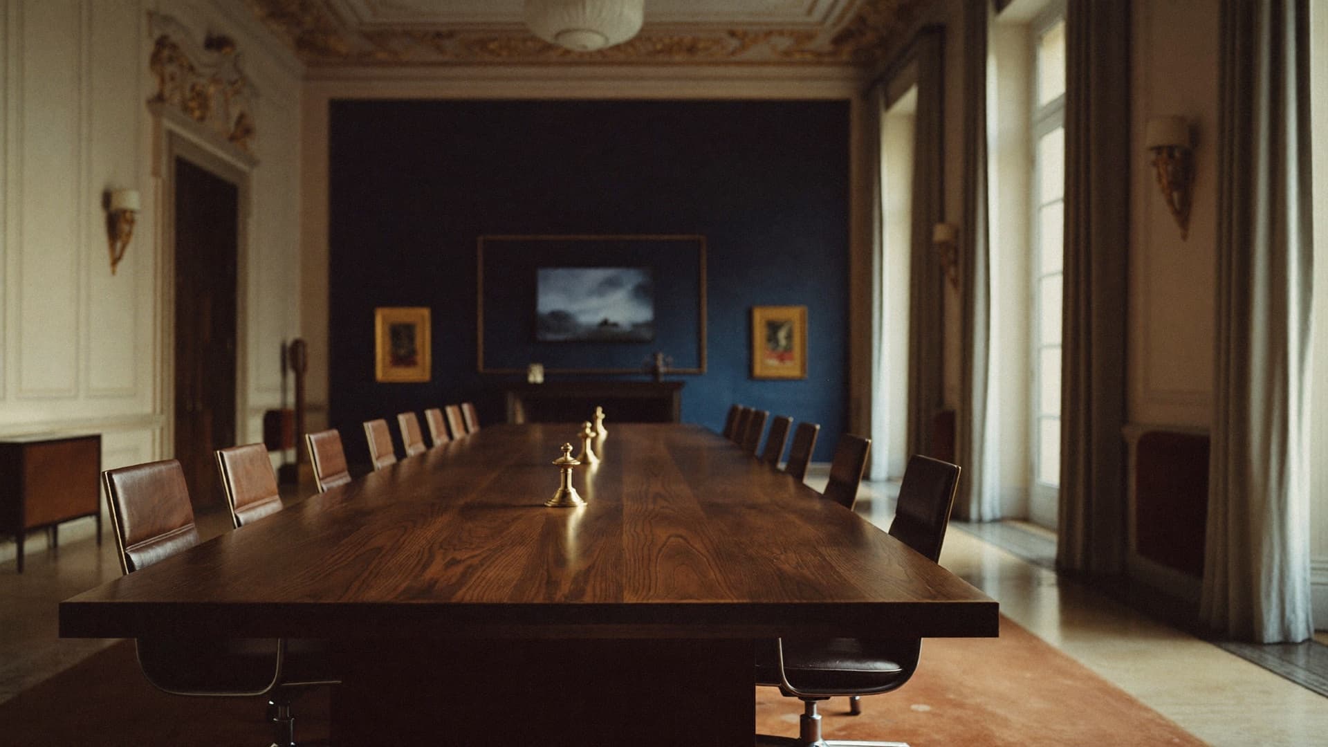 Sala riunioni dello studio Marchetti & Associati in un palazzo storico